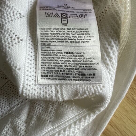 Banana Republic Sweater Lightweight Long‎ Sleeve Geometric Womens Medium - Picture 5 of 8